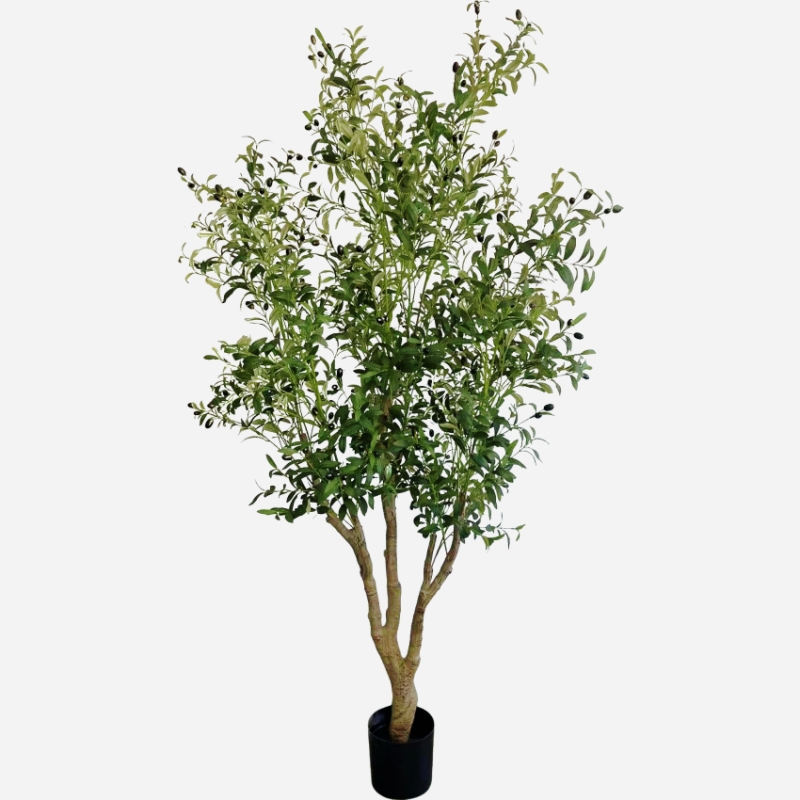 Factory store cross-border artificial plants, high-end olive tree floor-standing decorative items, green plants, potted plants, landscape gardening wholesale