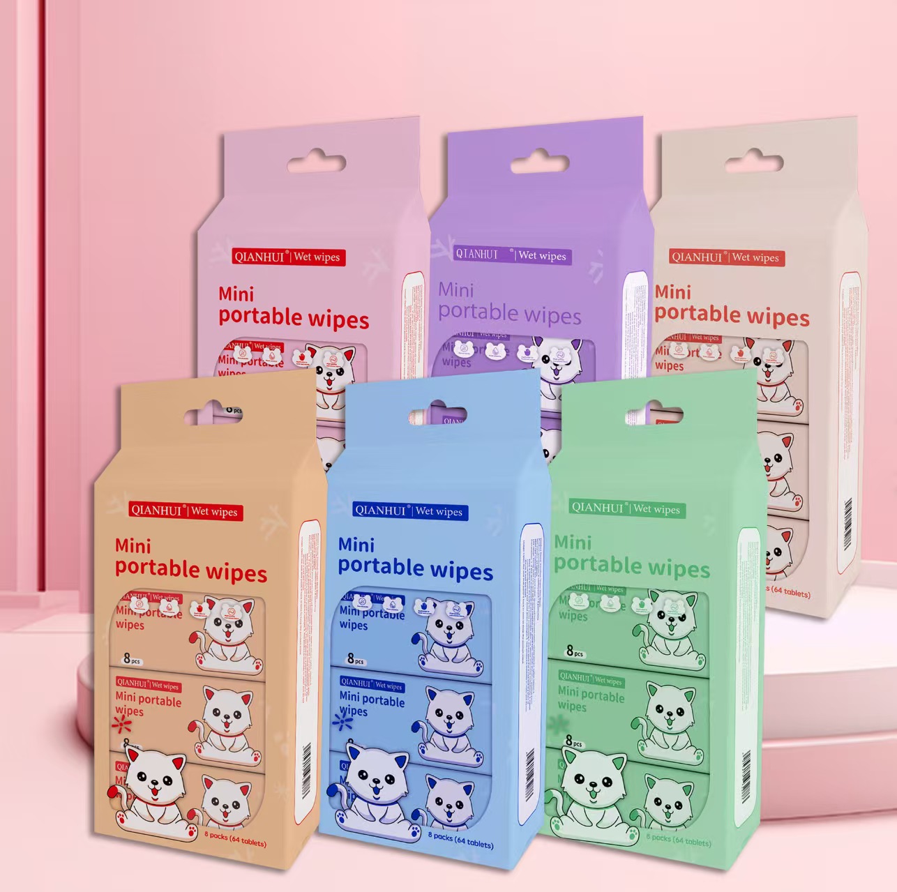 一次性便携小包迷你湿巾 学生口袋手口专用湿巾 宝宝湿巾