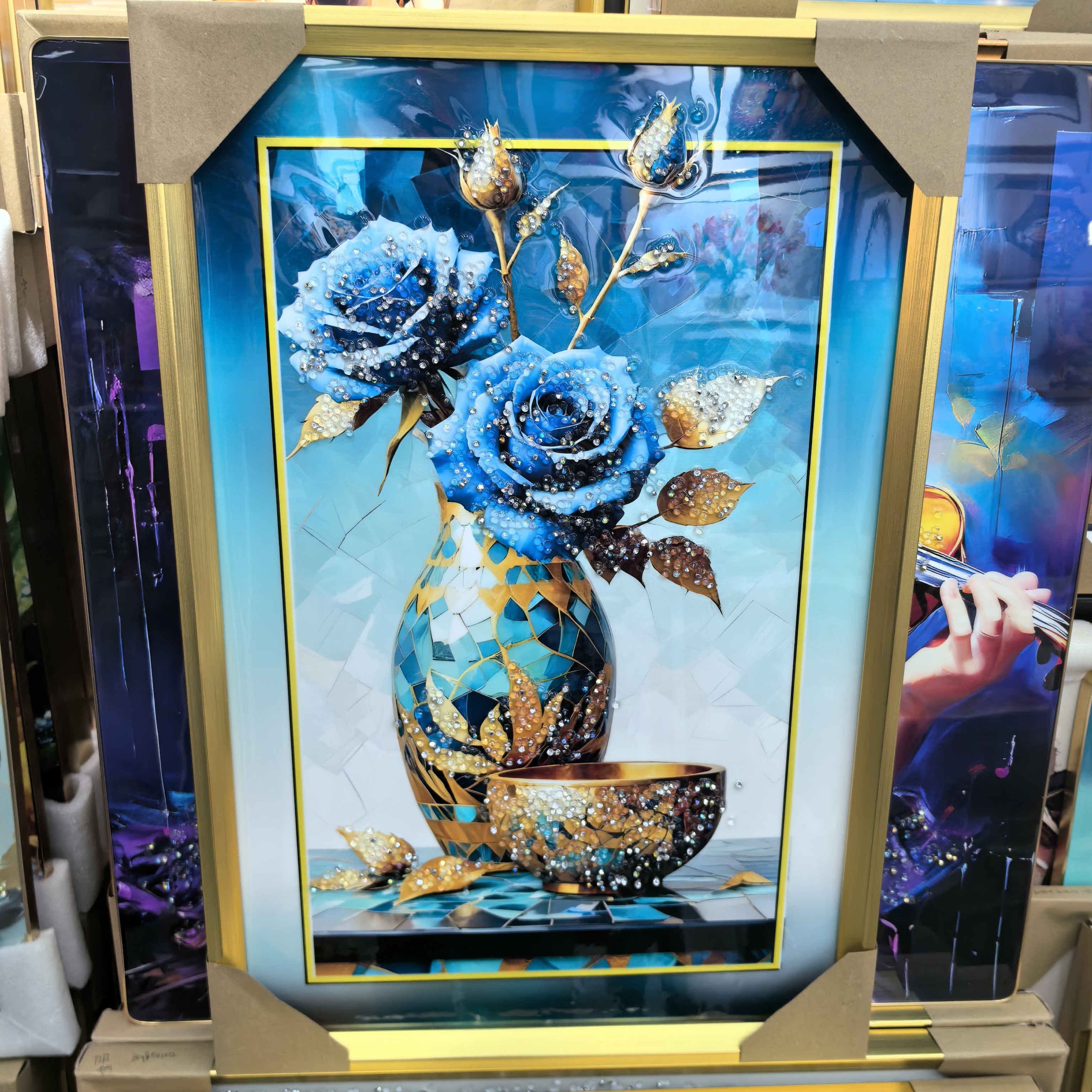 晶瓷晶钻装饰画 动物建筑风景花草装饰画 居家挂画壁画工艺装饰画详情9