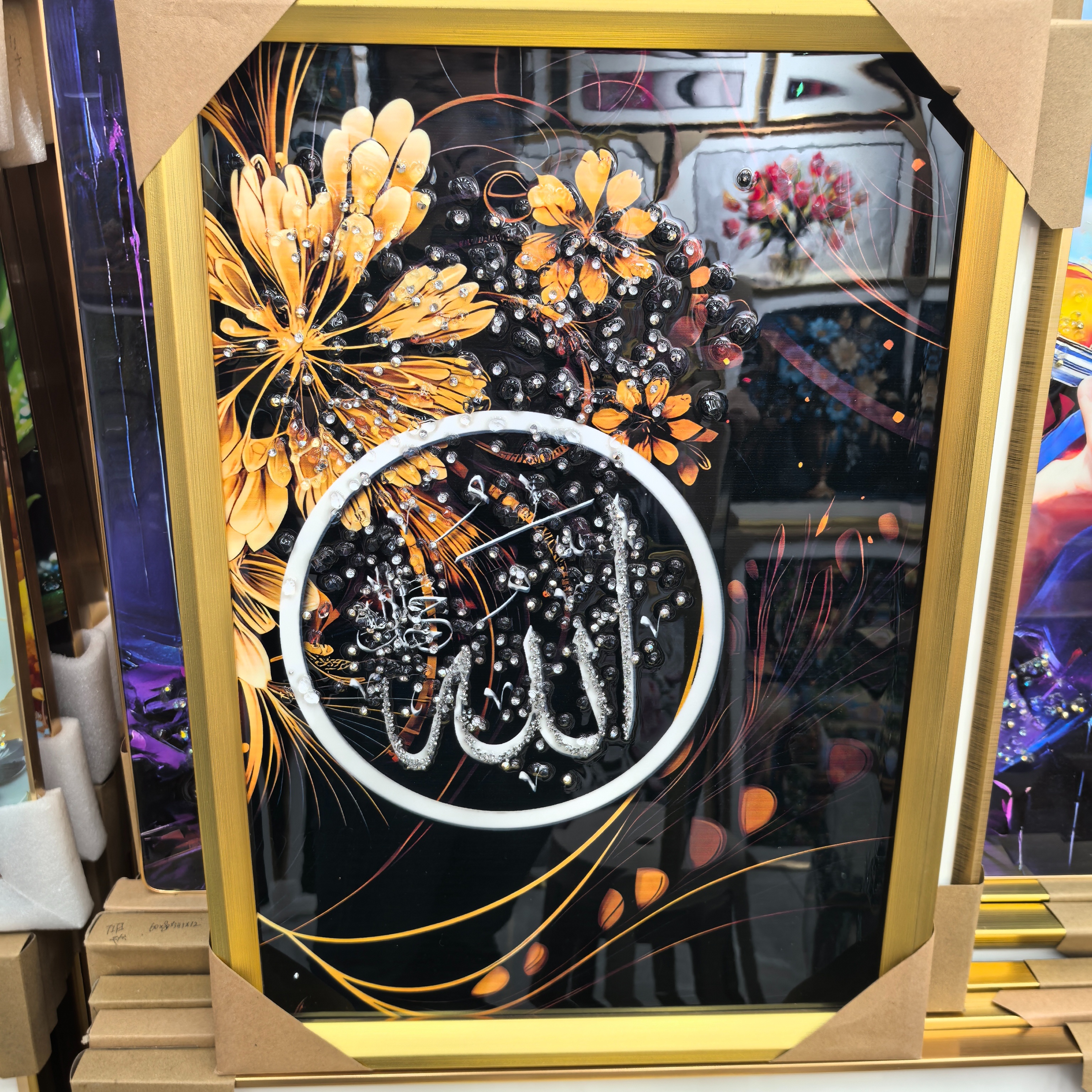 晶瓷晶钻装饰画 宗教文化装饰画 居家壁画工艺品装饰画详情3