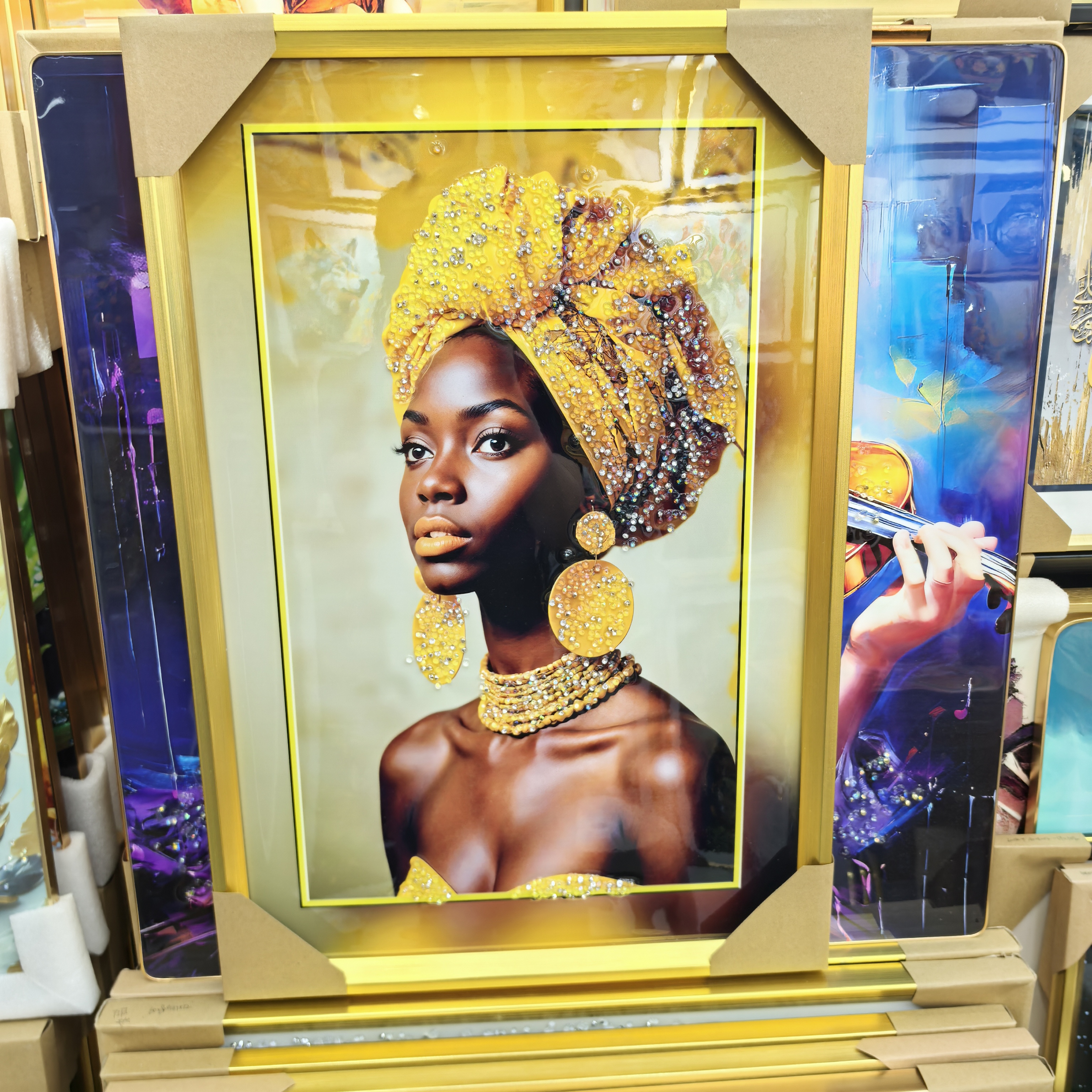 晶瓷晶钻装饰画 动物建筑风景花草装饰画 居家挂画壁画工艺装饰画详情4