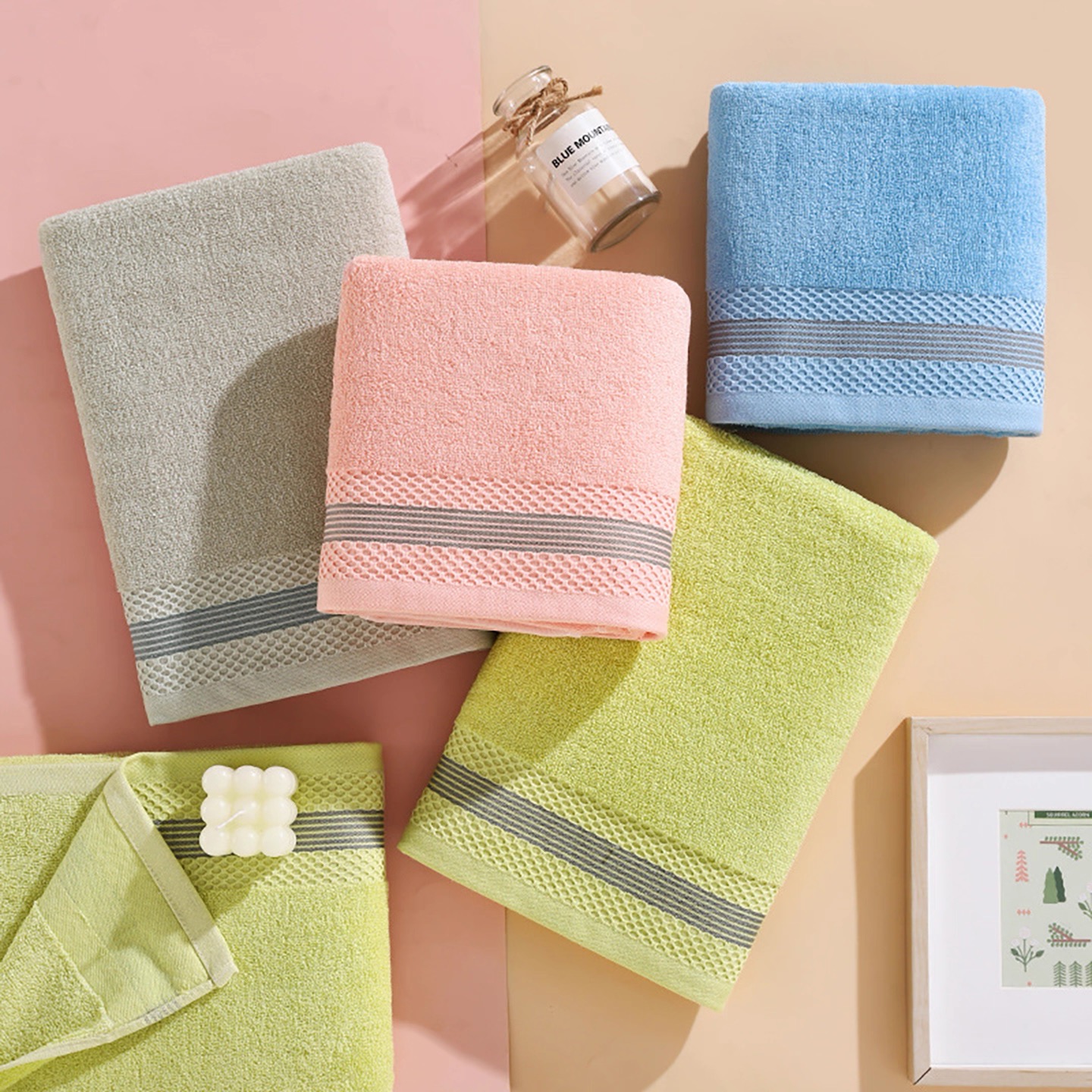 Casual and versatile bath towel Specification image