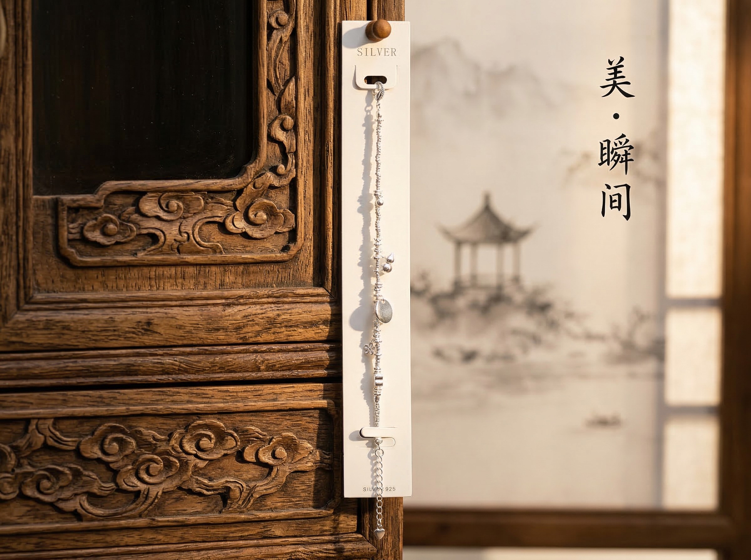 Fashion Precision Craftsmanship Dew Flower Language ·S925 Silver Dynamic Fine Bead Bracelet details Picture