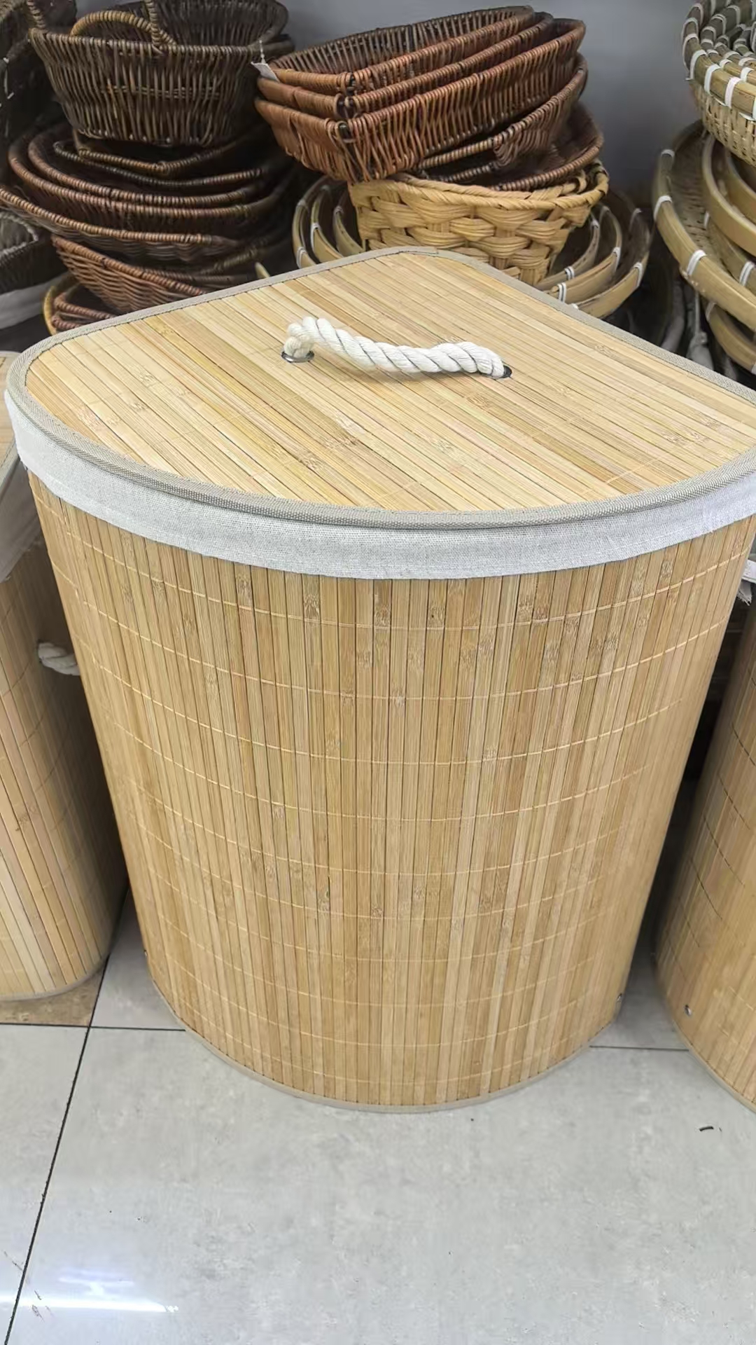 柳编收纳篮藤编筐手工编织家居鸡蛋鲜花篮细节图