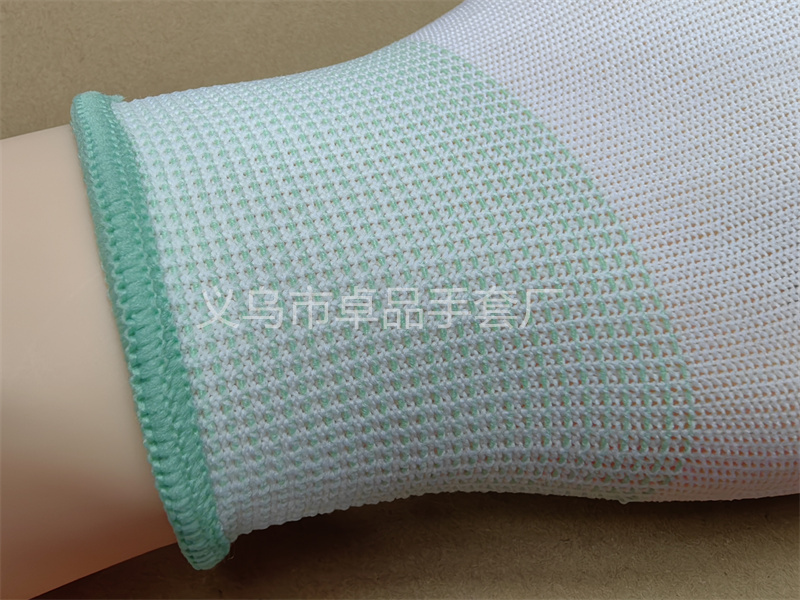 13-needle white PU-coated palm gloves, dust-free protective gloves for electronic factories, thin nylon PU-coated labor protection gloves pic 8