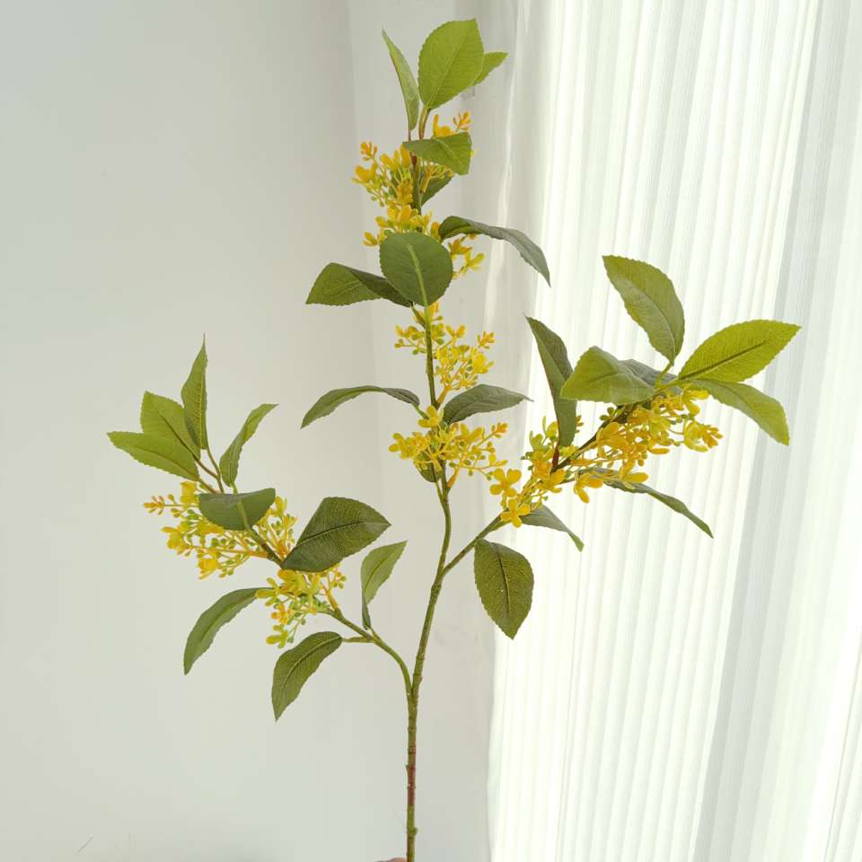 18头桂花仿真花桂花树装饰绿植高级感逼真假花花束摆件客厅插花艺 仿真花