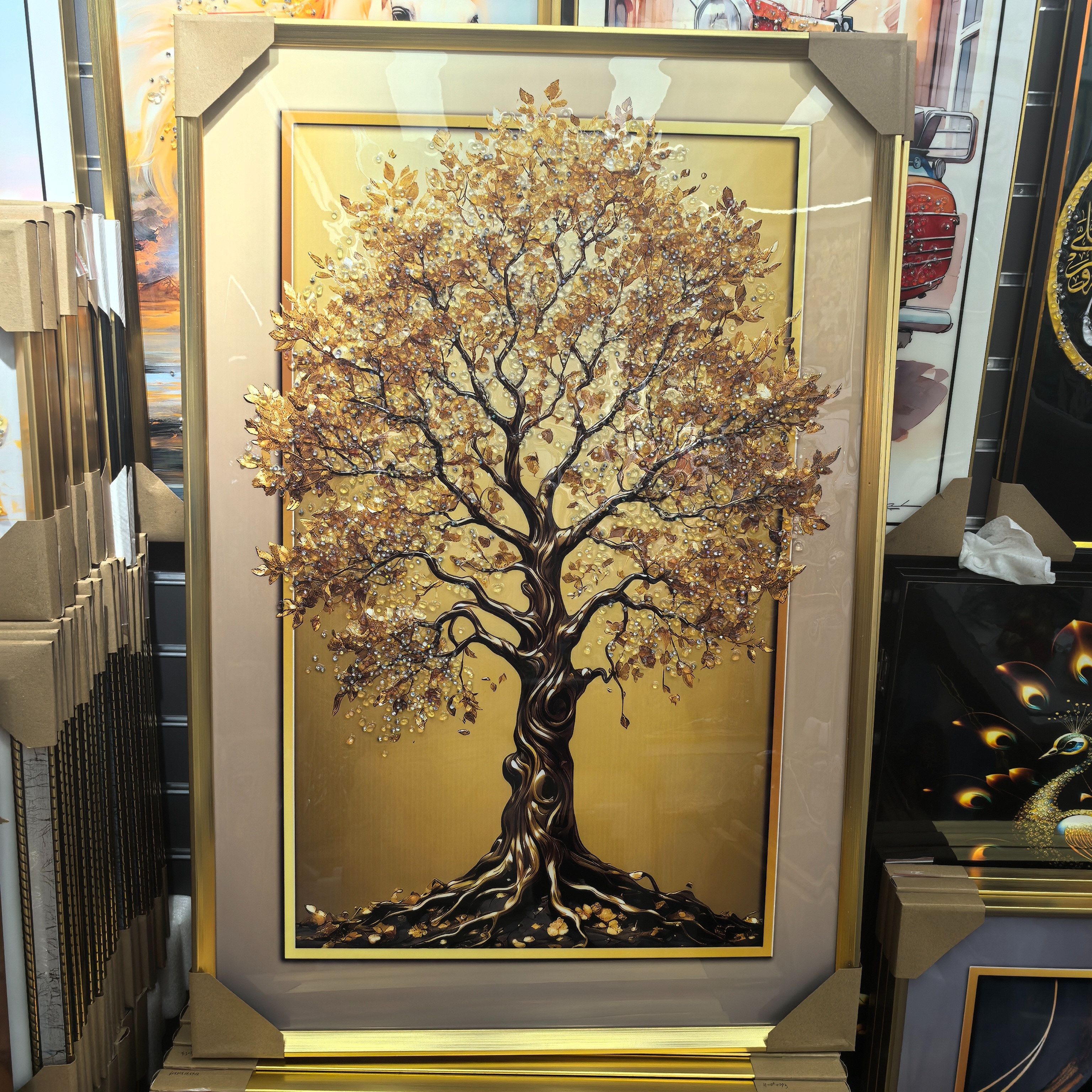 晶瓷晶钻装饰画 动物建筑风景花草装饰画 居家挂画壁画工艺装饰画详情1