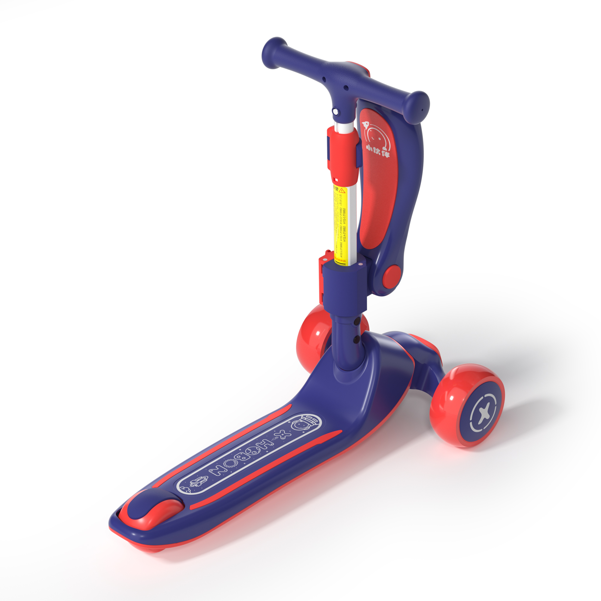 Children's scooter, stepper, plug-in detachable light-emitting wheel, 3-wheel children's pedal scooter, F1 yo-yo Application Scenario