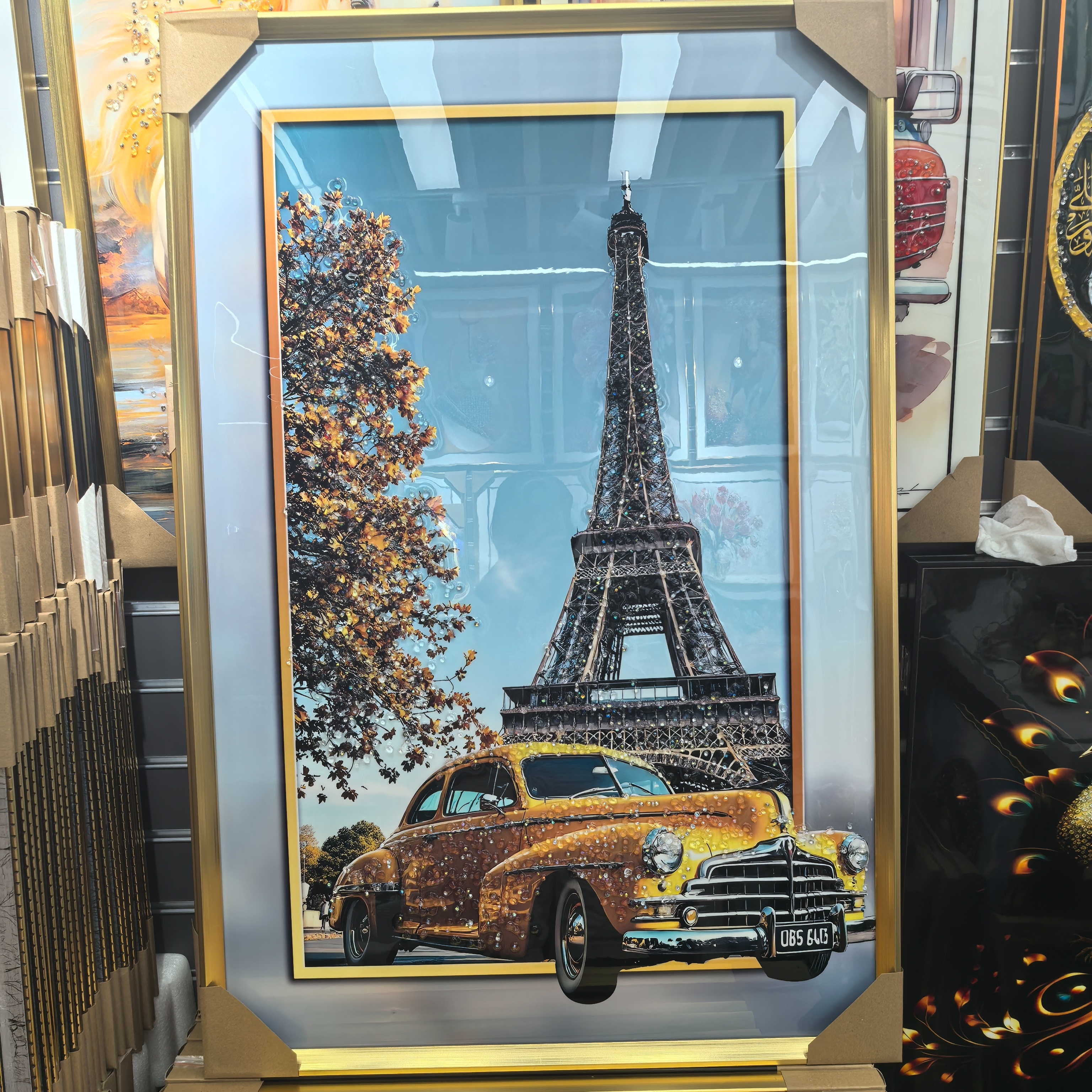 晶瓷晶钻装饰画 动物建筑风景花草装饰画 居家挂画壁画工艺装饰画详情7