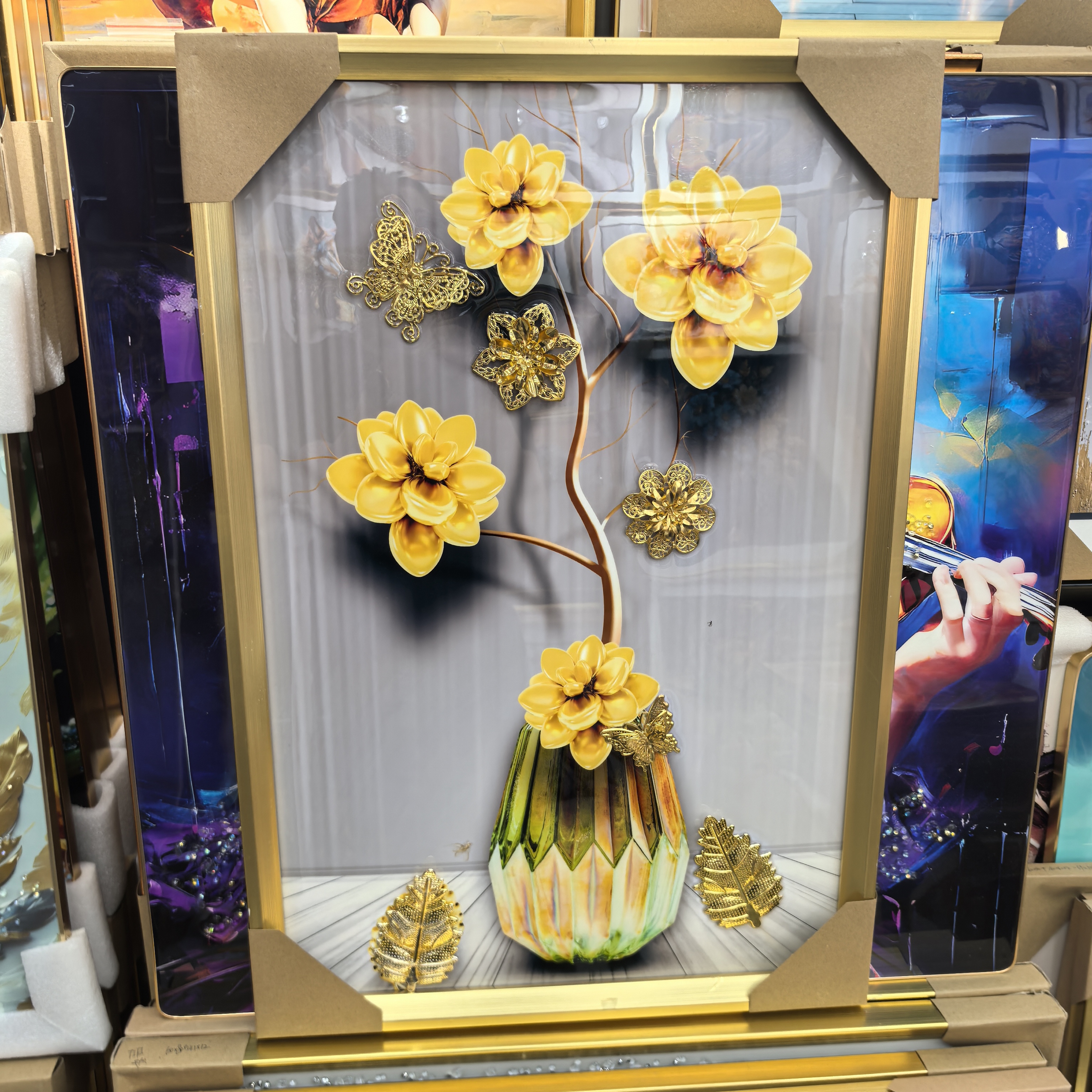 晶瓷晶钻装饰画 动物建筑风景花草装饰画 居家挂画壁画工艺装饰画详情8