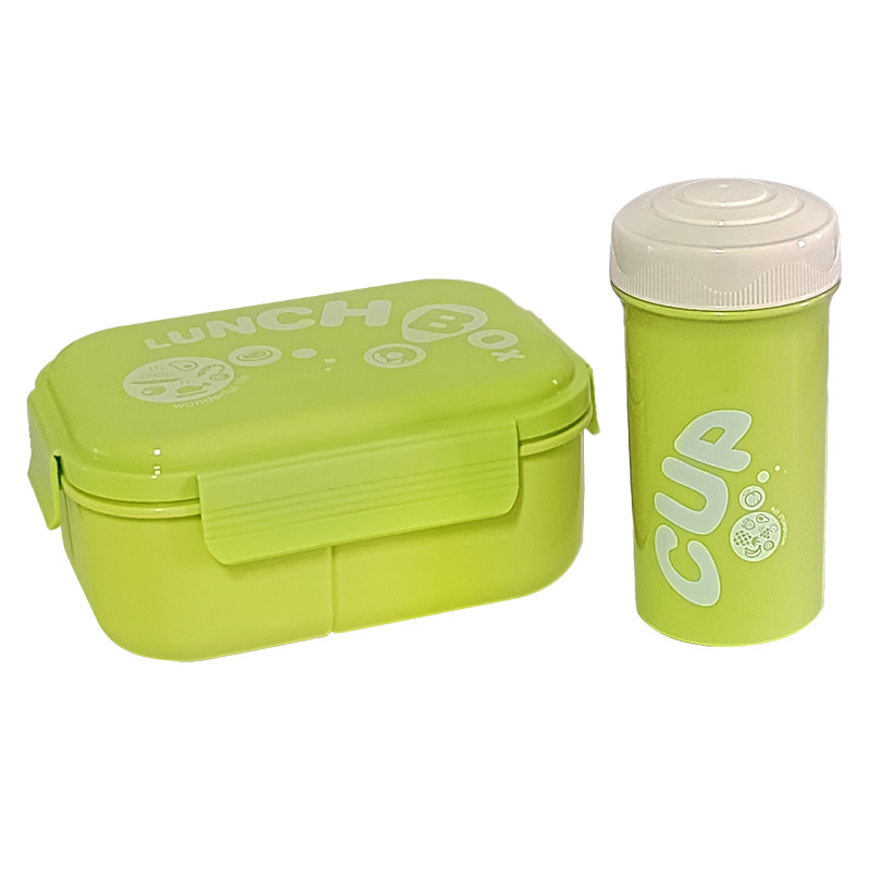 H226-554 Simple office microwave-heated compartments bento Box set, student-specific fruit lunch box Application Scenario