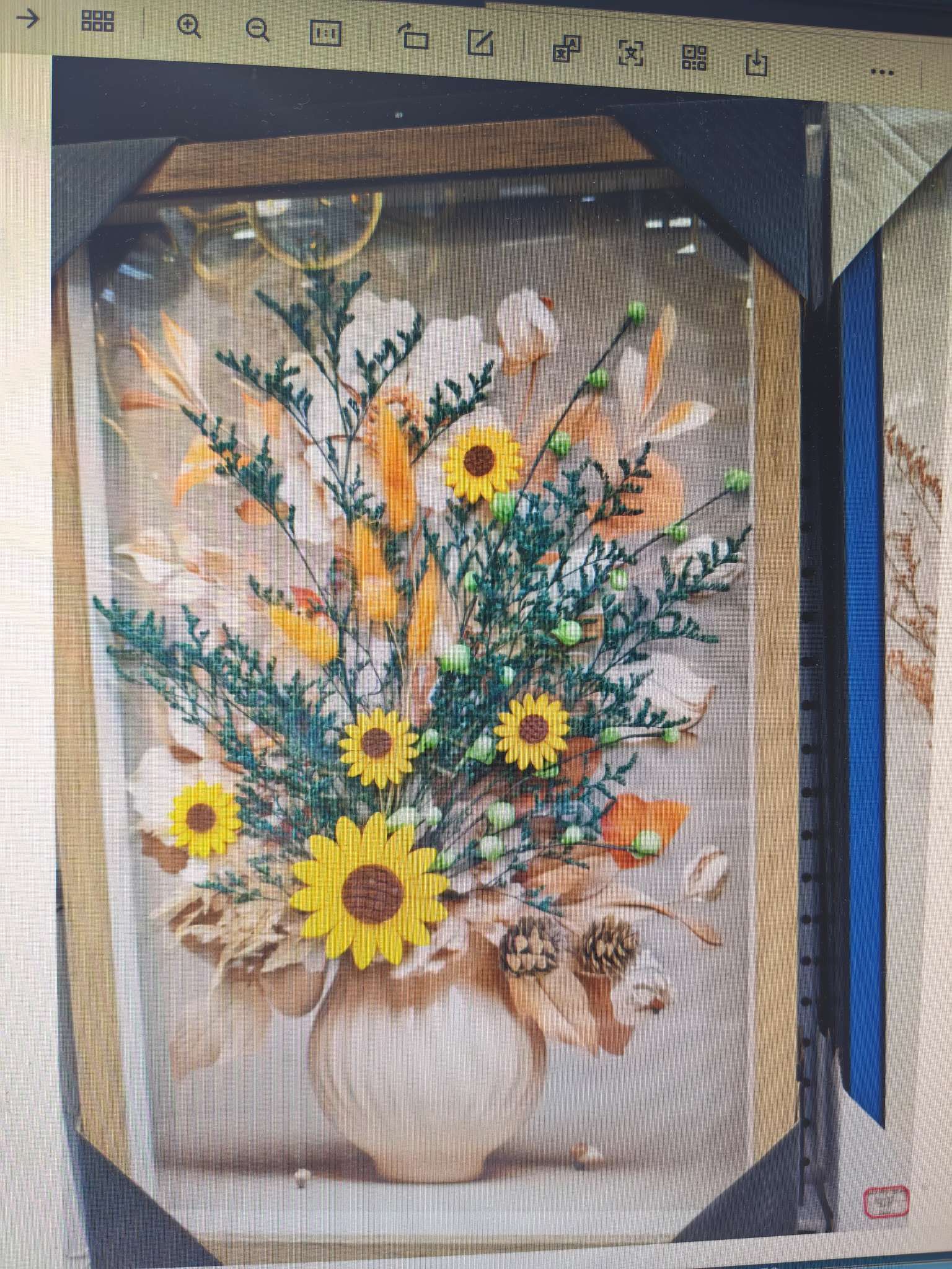 现代晶瓷画迎客松新中式装饰画农村别墅客厅挂画家饰现代家居装饰画，美观漂亮，精品花朵装饰画 现代简约国风装饰 工艺装饰画 详情图11
