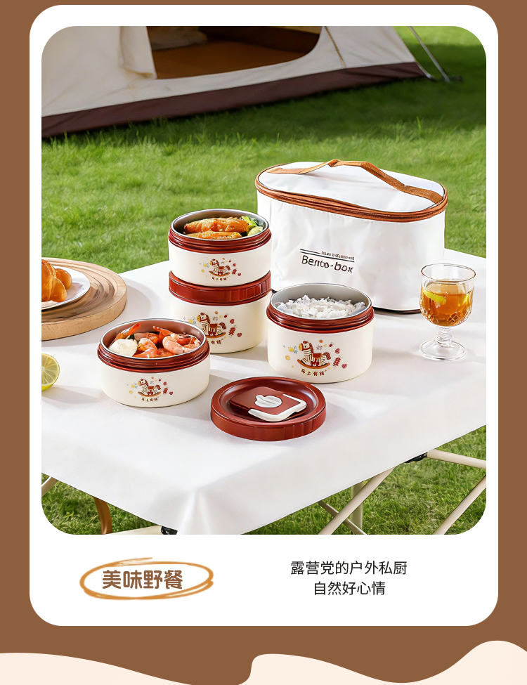 食品级密封304不锈钢多层便当盒保鲜盒饭盒 学生上班饭盒微波加热详情12