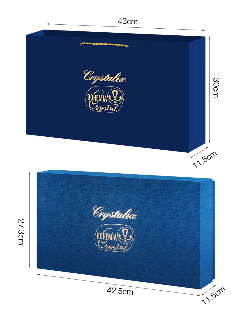 Czech imported high-end crystal red wine glasses, Bordeaux glasses, high-end gifts, business gifts, highball glass gift box set pic 14