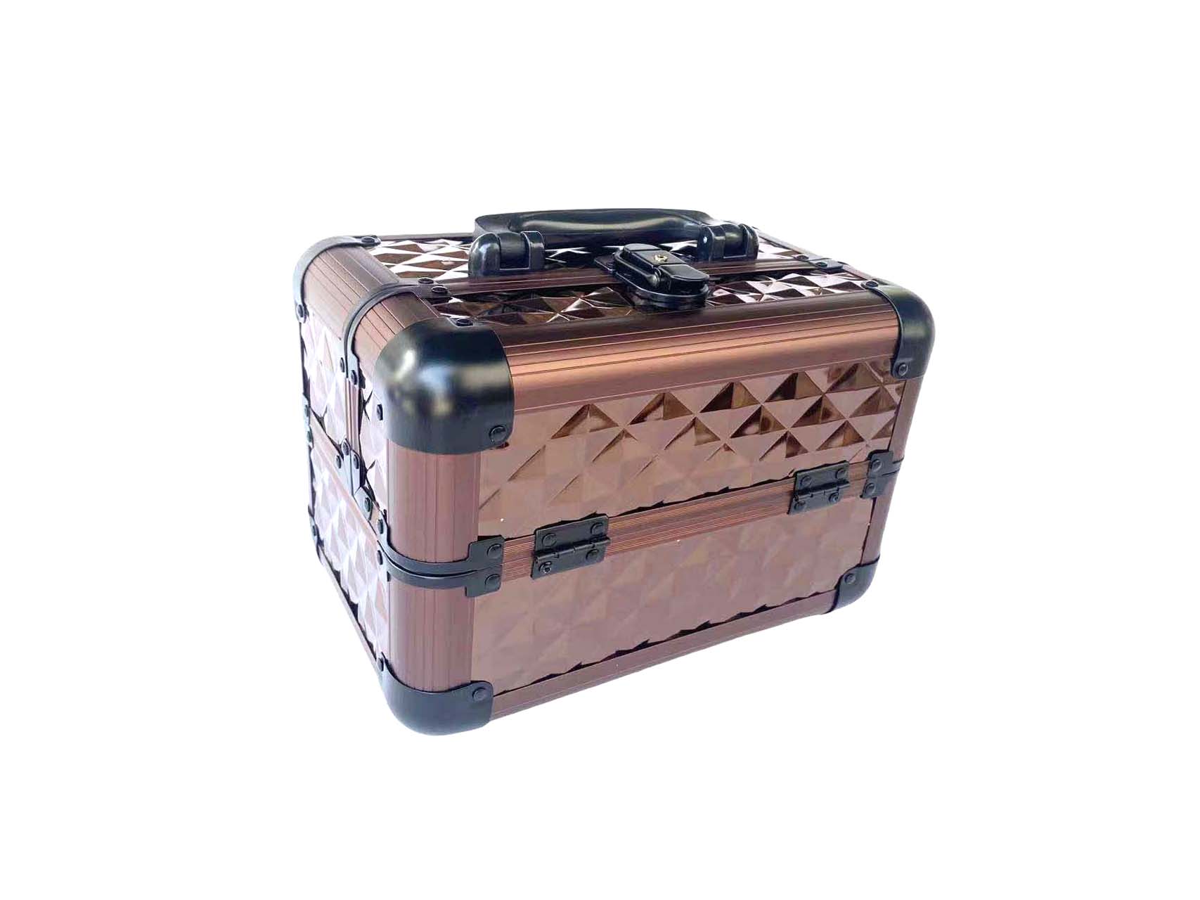 2021 cash payment aluminum alloy portable cosmetic storage jewelry box Item Picture