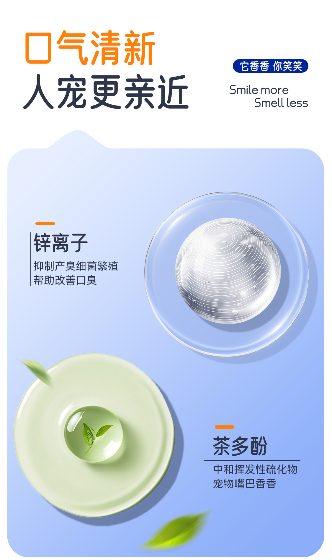 【开颜】宠物益生菌洁齿水清新口气口腔可饮用去牙垢去除异味详情9