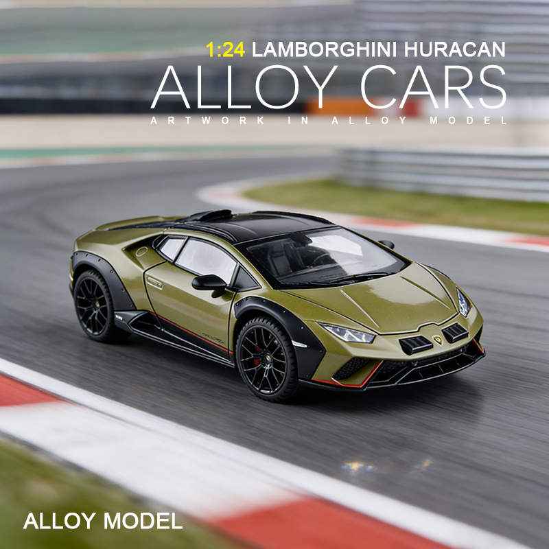 1:24兰博小牛 Huracan Sterrato合金模型回力声光音效潮流玩具