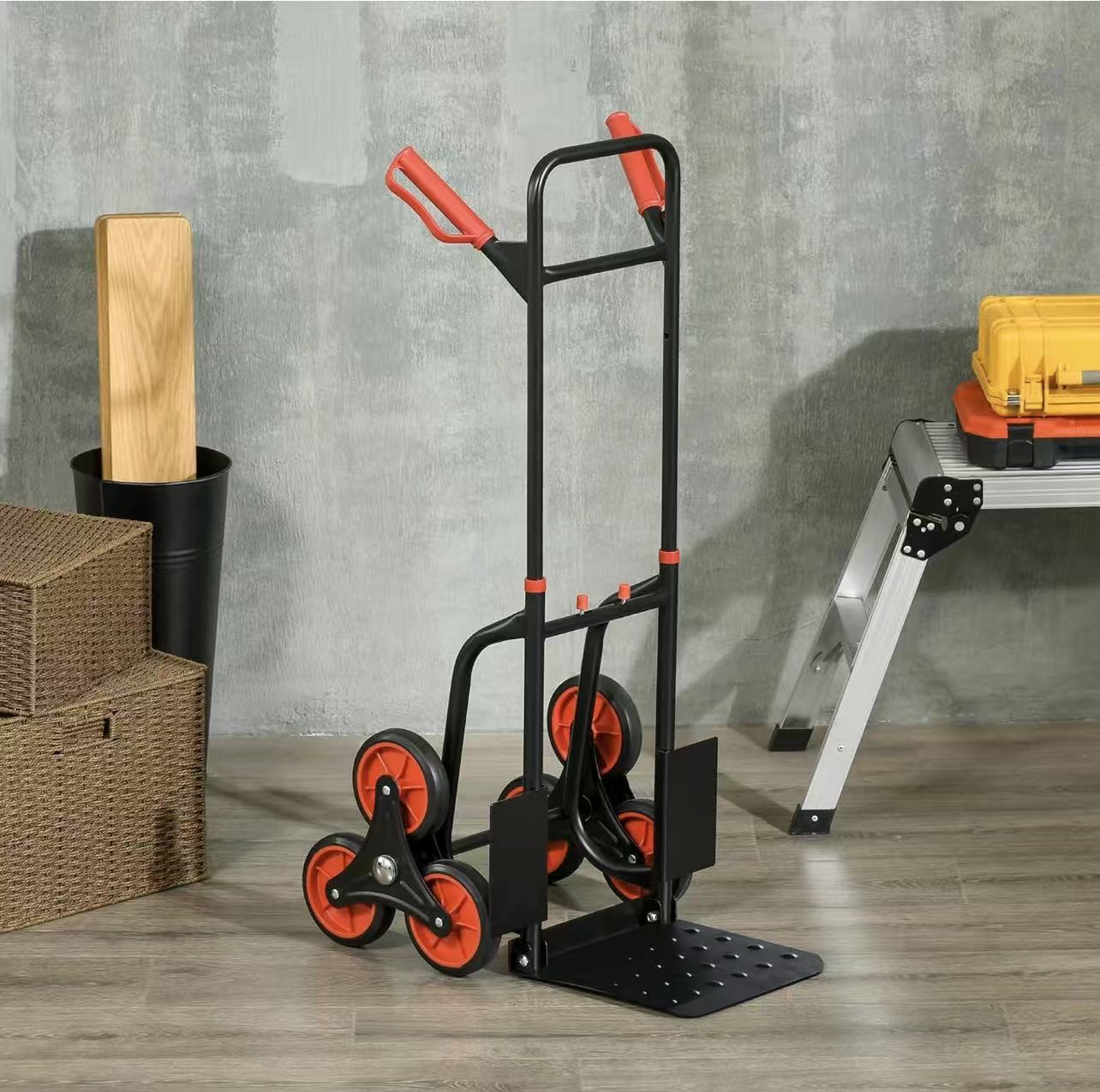 重型6轮爬楼手推车可调节手推车