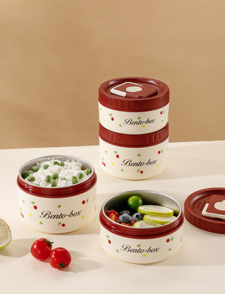 玻璃饭盒真空保温提锅食品级保鲜盒圆形饭盒套装详情22