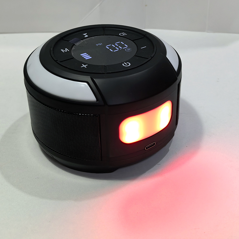 SHSD-02 air pump + Bluetooth speaker, mini air pump, bicycle electric air pump, portable tire, electric motorcycle air pump, car air pump Specification image