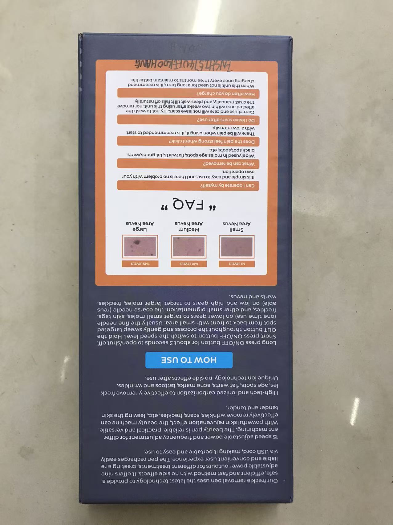 Cross-border 15-grade mole removal pen, a special beauty device for removing spots and moles, laser picosecond mole scanning pen details Picture