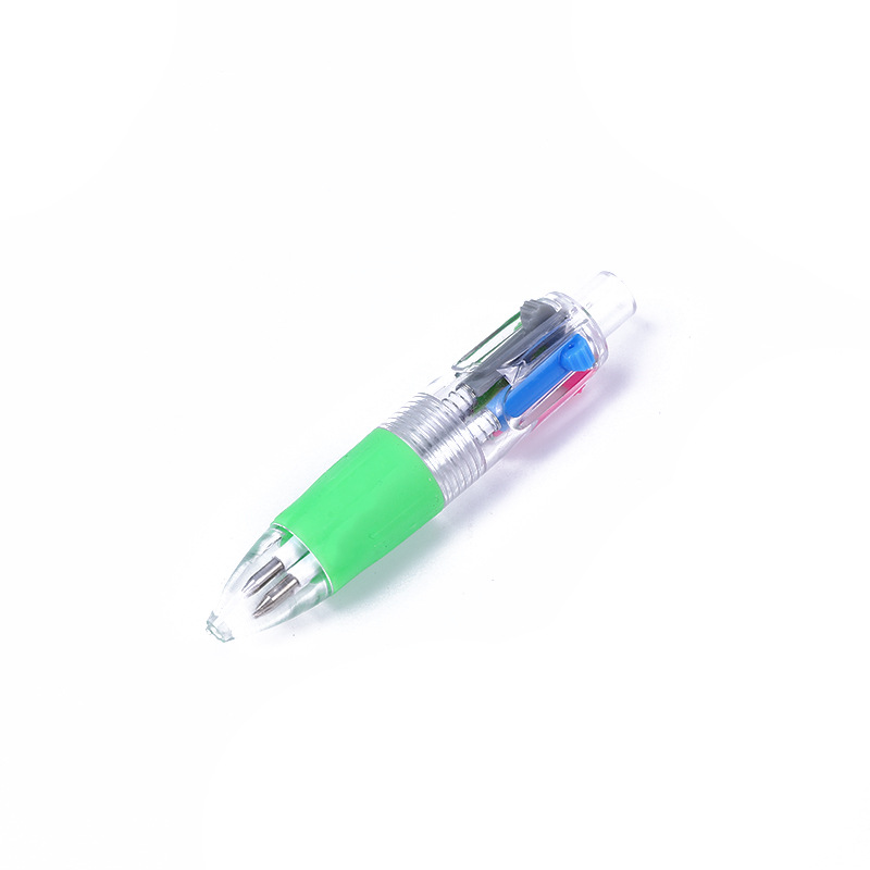 Ballpoint pens, multi-color ballpoint pens, four-color ballpoint pens, animal cartoon heads, four-color ballpoint pens, multi-color girl press ballpoint pens, cute animal heads, and ballpoint pen wholesale Item Picture