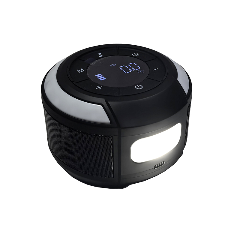 SHSD-02 air pump + Bluetooth speaker, mini air pump, bicycle electric air pump, portable tire, electric motorcycle air pump, car air pump details Picture