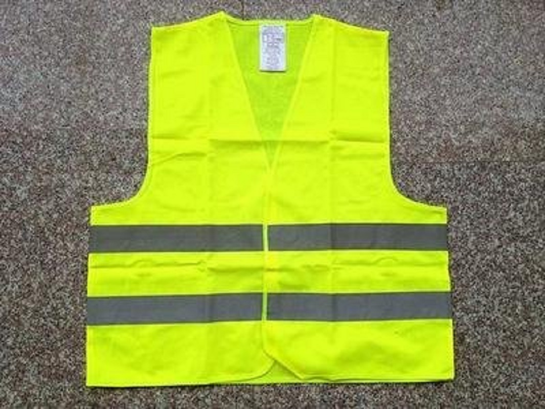 Fluorescente amarillo reflectante chaleco más grueso cómodo y transpirable al aire libre trabajo chaleco