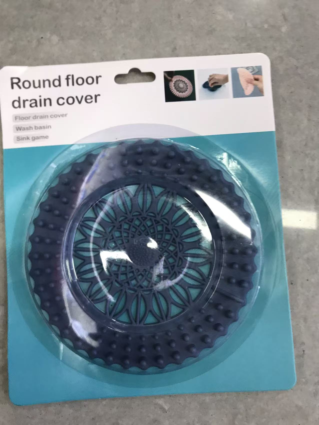Plastic round floor drain cover, floor drain filter screen, PVC floor drain magic tool, anti-odor floor drain, floor drain mesh