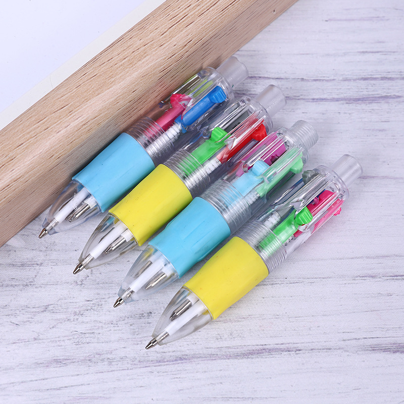 Ballpoint pens, multi-color ballpoint pens, four-color ballpoint pens, animal cartoon heads, four-color ballpoint pens, multi-color girl press ballpoint pens, cute animal heads, and ballpoint pen wholesale Application Scenario