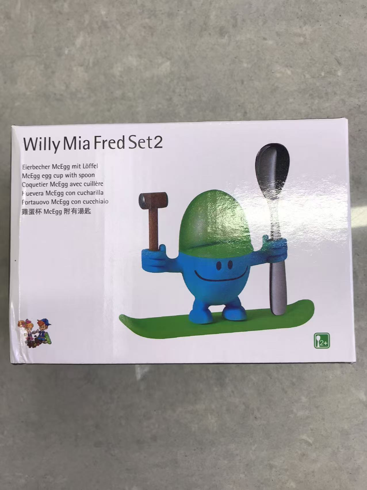 卡通蛋形杯具WillyMia Fred Set2商品包装盒手冲壶手冲咖啡宫廷茶具雪克杯奖杯