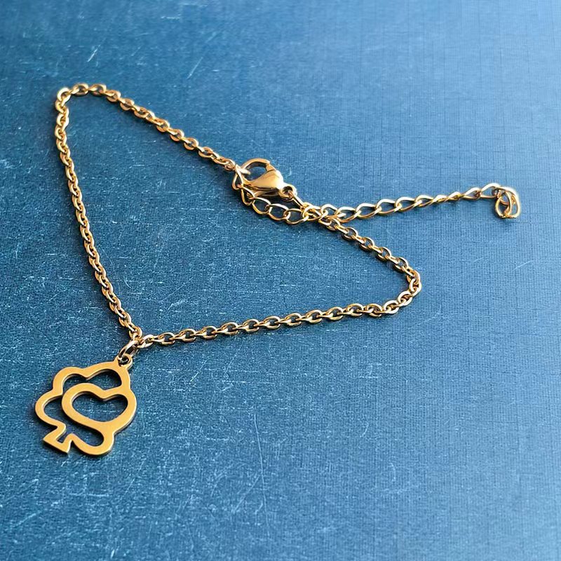 Cross-border foreign trade titanium steel stainless steel tree bracelet pendant necklace pendant simple diy jewelry accessories, personalized and trendy detail image 4