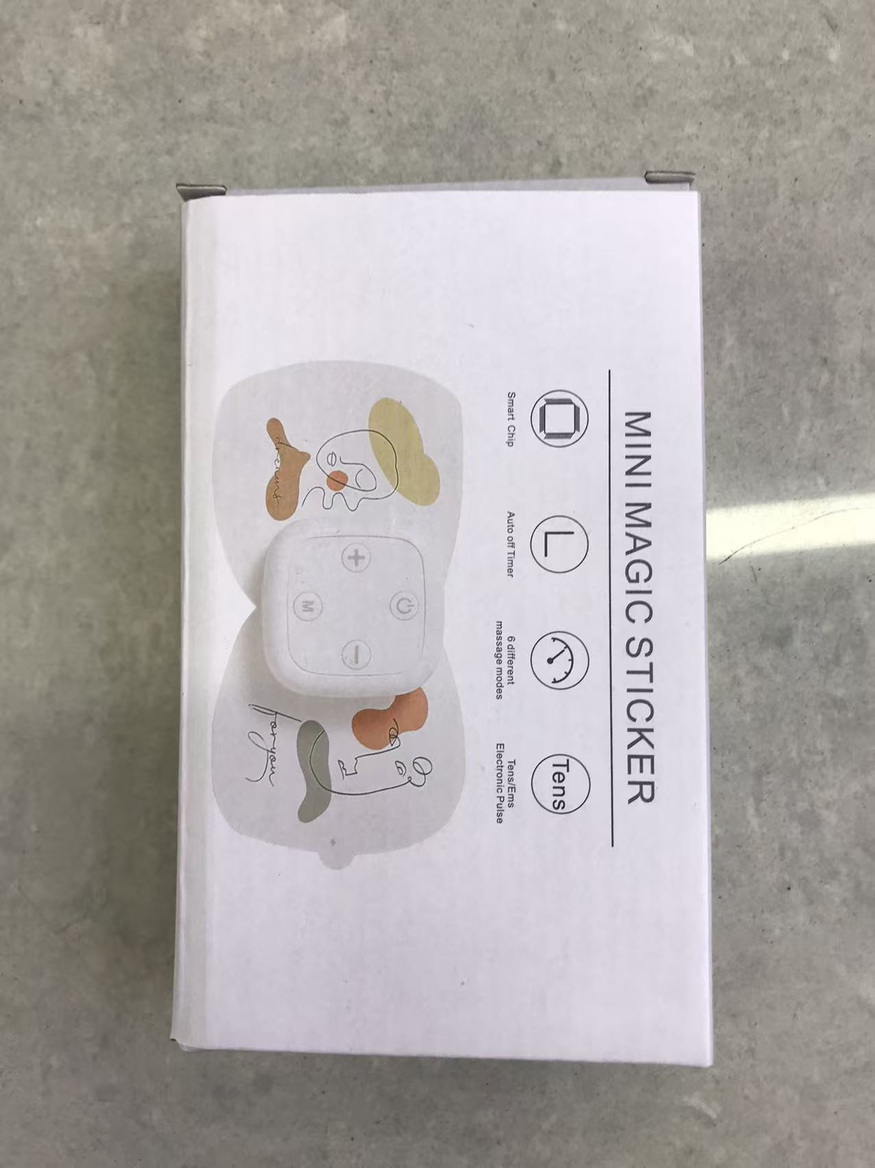 跨境新款迷你硅胶微电流按摩贴片 肩颈椎全身经络脉冲肩颈按摩器