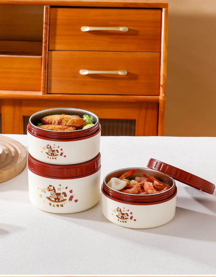 食品级密封304不锈钢多层便当盒保鲜盒饭盒 学生上班饭盒微波加热详情20