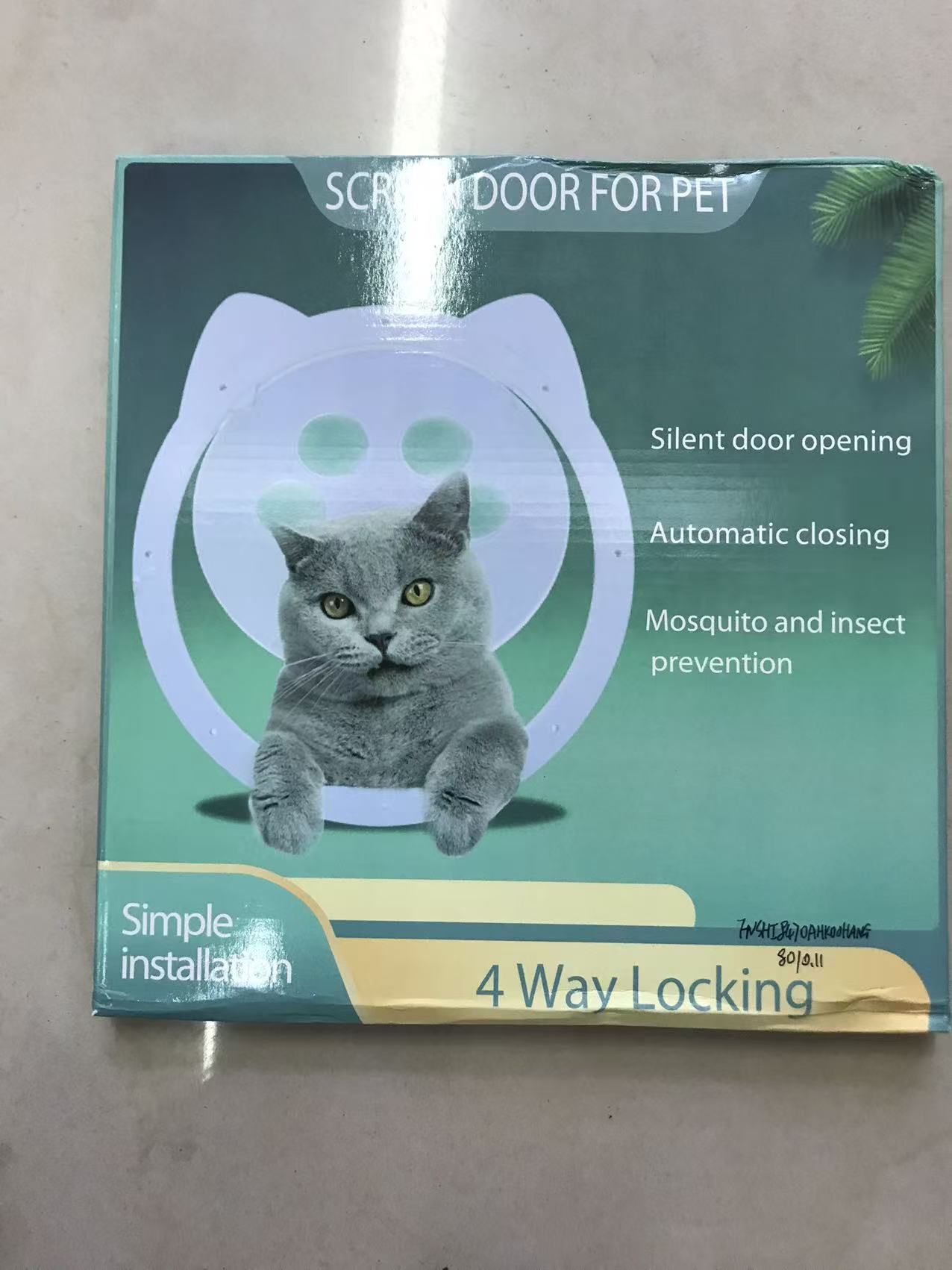 宠物门猫专用自动开合宠物门猫通道宠物门