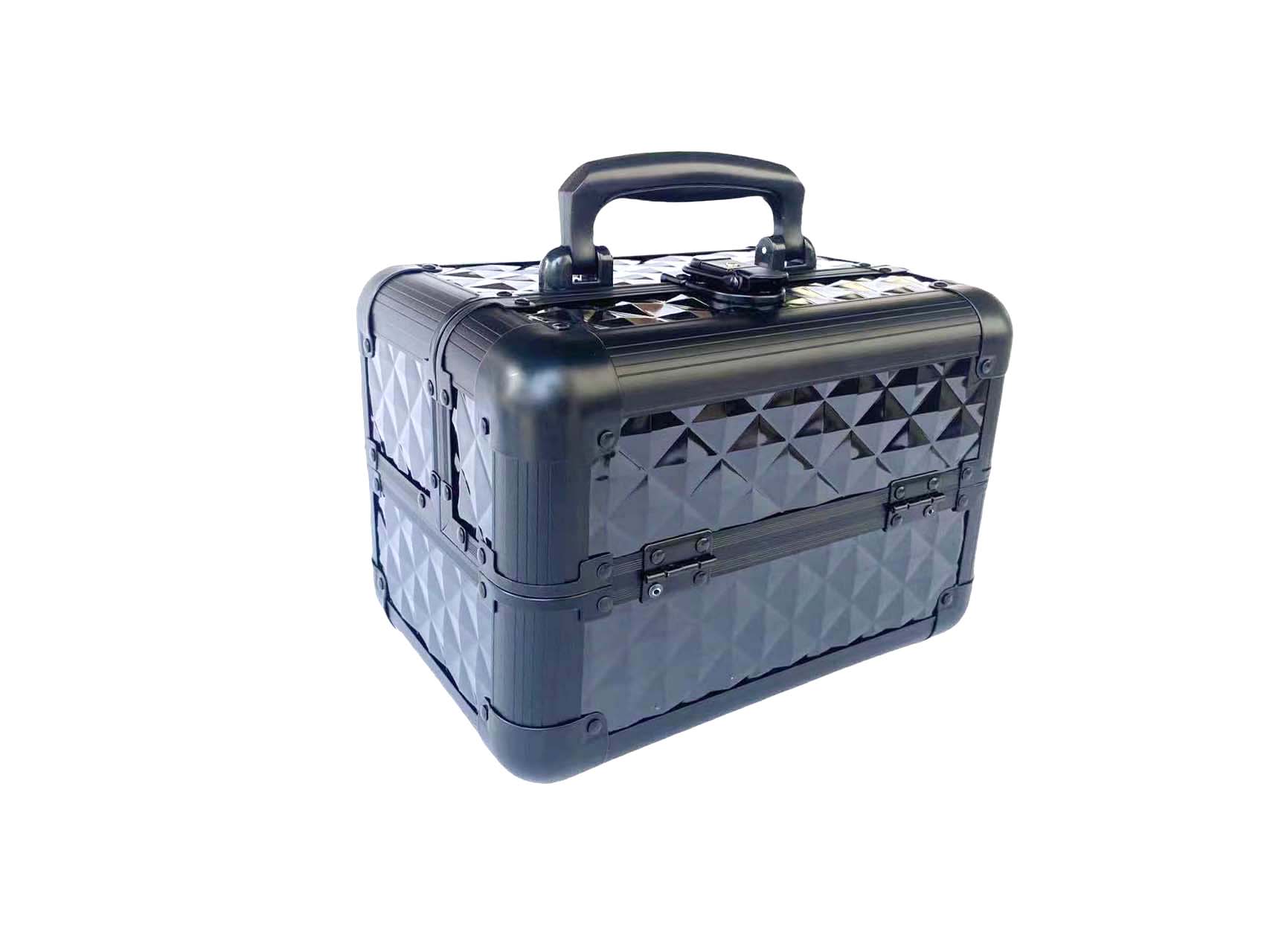 2021 cash payment aluminum alloy portable cosmetic storage jewelry box pic 3