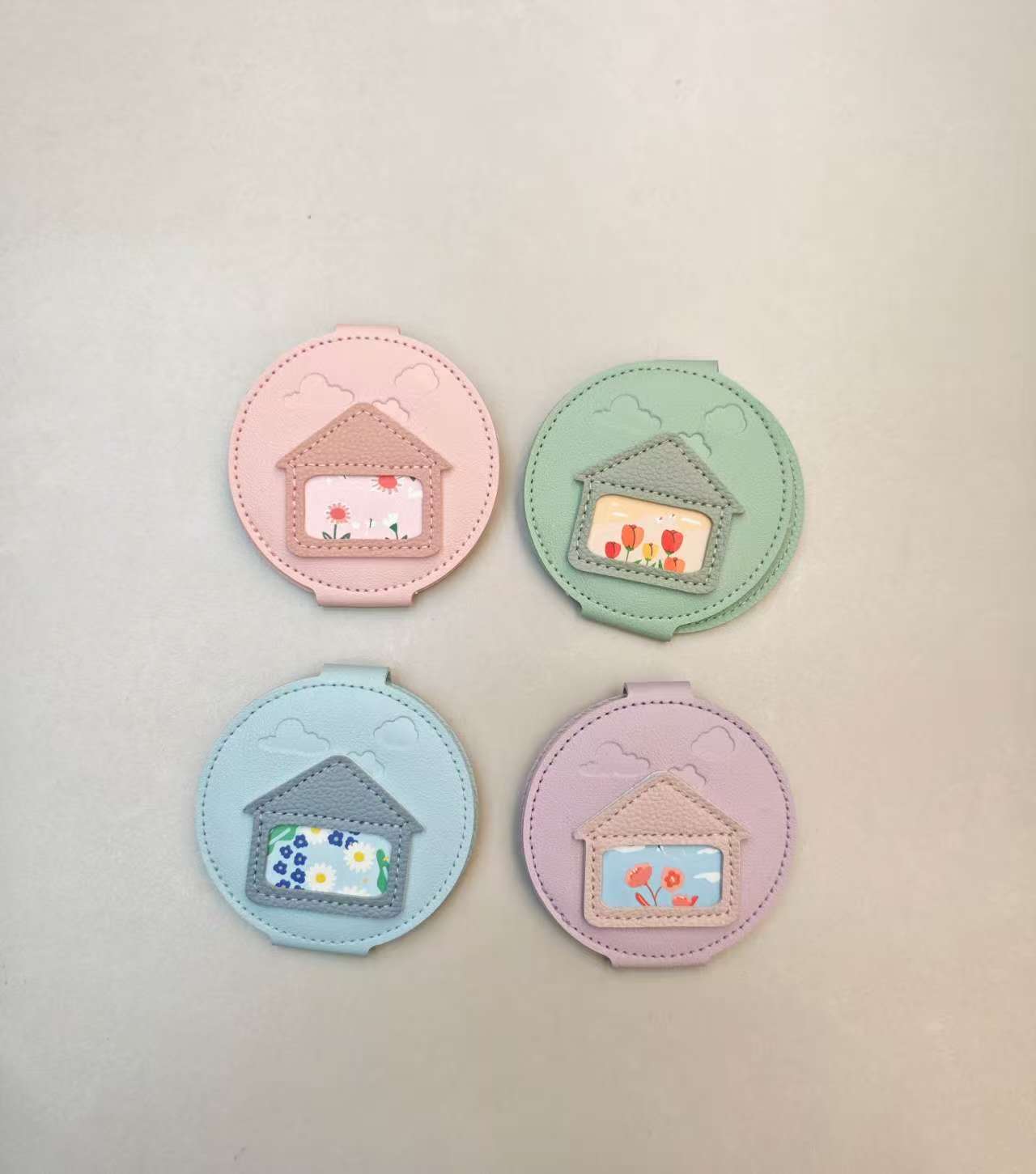 化妆镜子 口袋镜 方便个性学生 多色 马卡龙