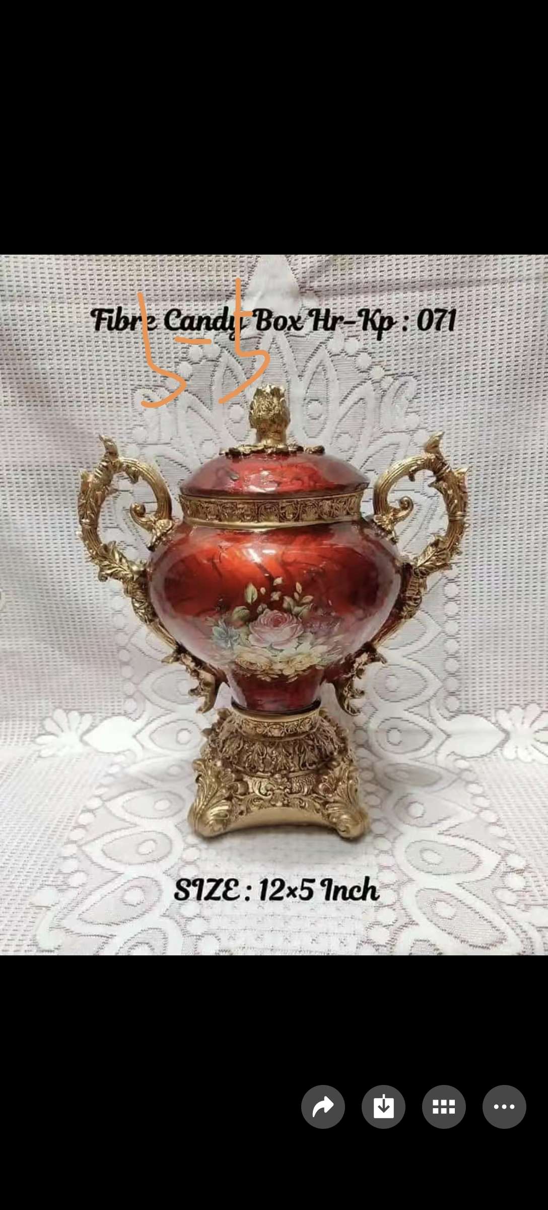 European-style fruit plate, resin material, lid, jar, decorative object, ceramic glass vase