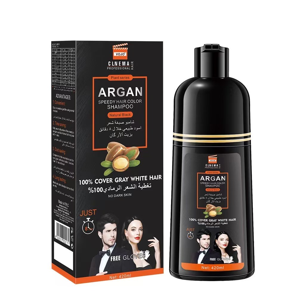 Wash black. Hair dye. Colored hair dye