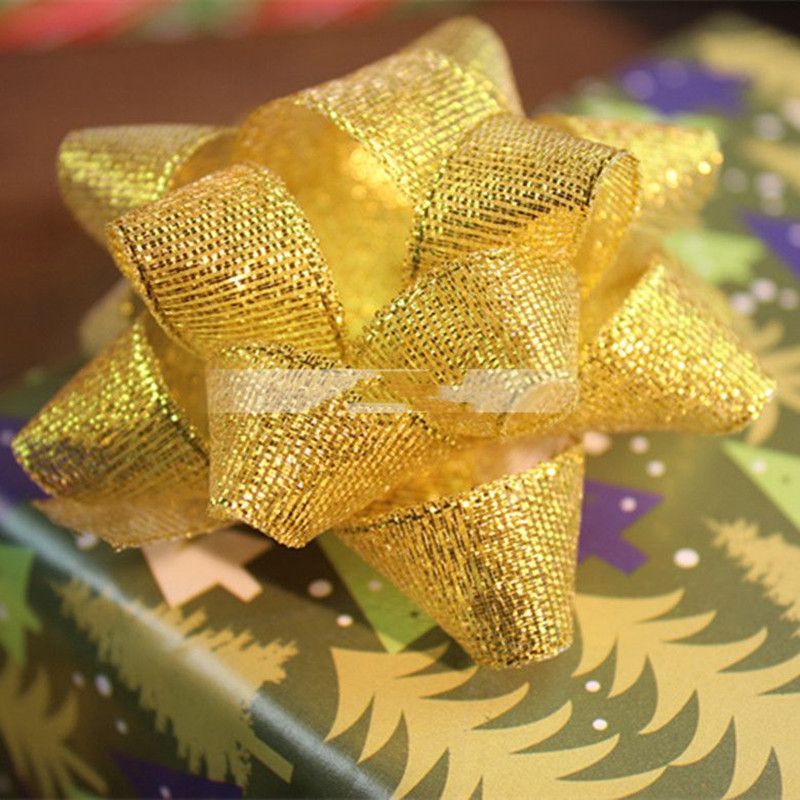金葱银葱星星花 礼品礼盒装饰花 圣诞节日礼品装饰礼花球形金葱花详情图3