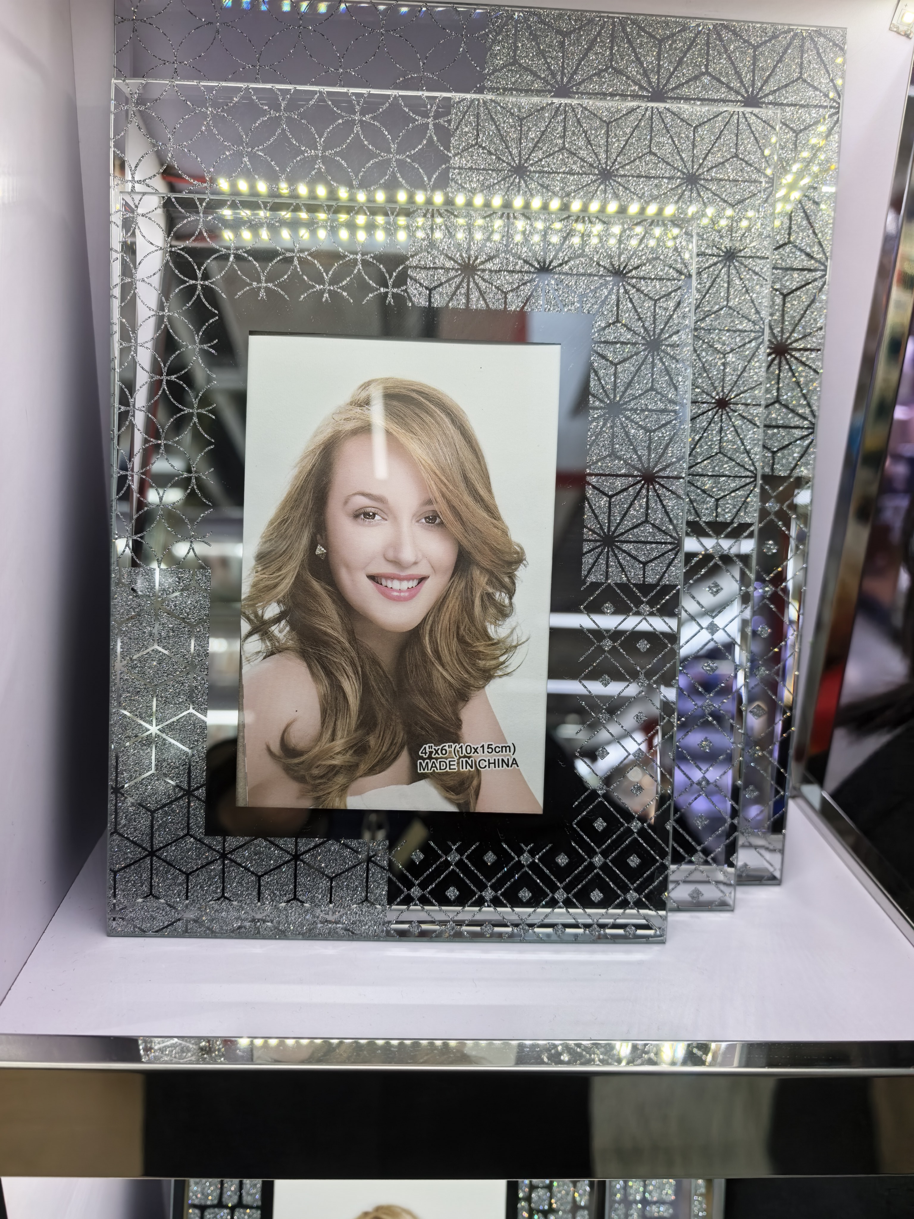 精品相框，6寸玻璃相框