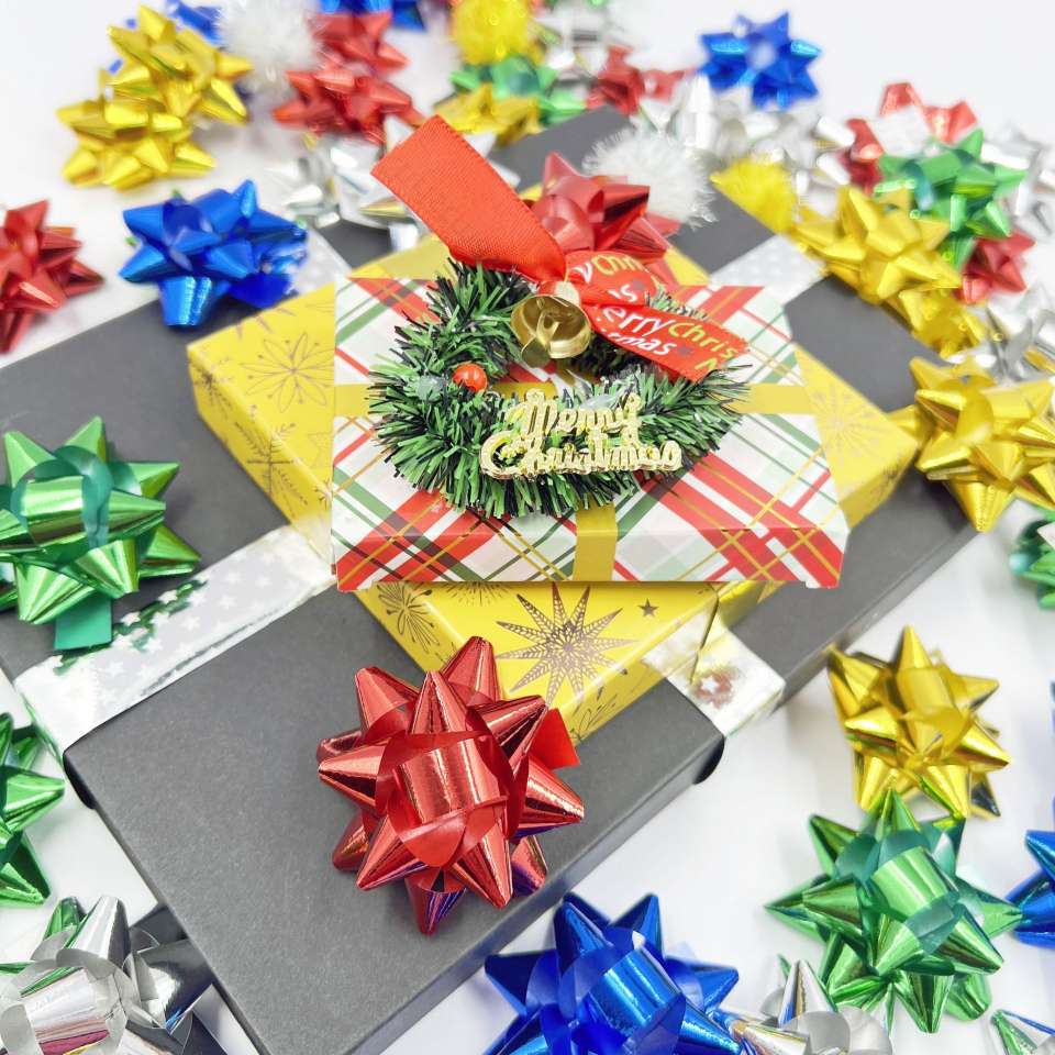 Star flower latte art gift diy box, decorative fireworks, Christmas festival gift accessories, smooth star flower detail image 3