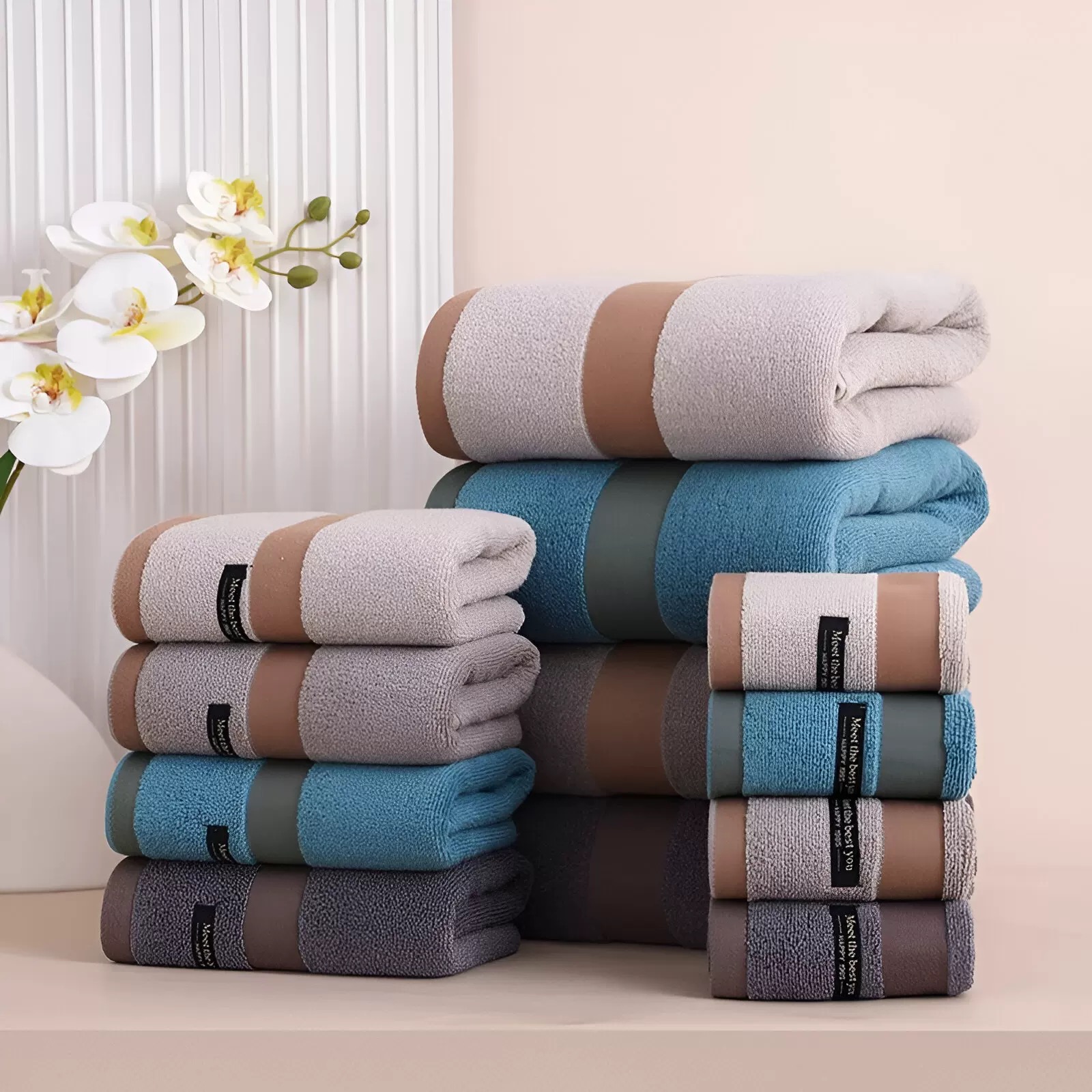 Thickened, water-absorbent and soft bath towels for household use Specification image