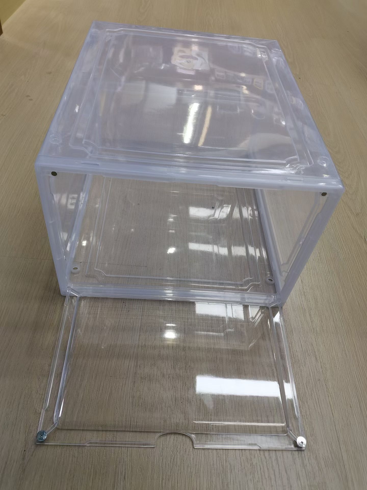 PP home goods folding shoe box storage plastic shoe box storage box camping storage box Item Picture