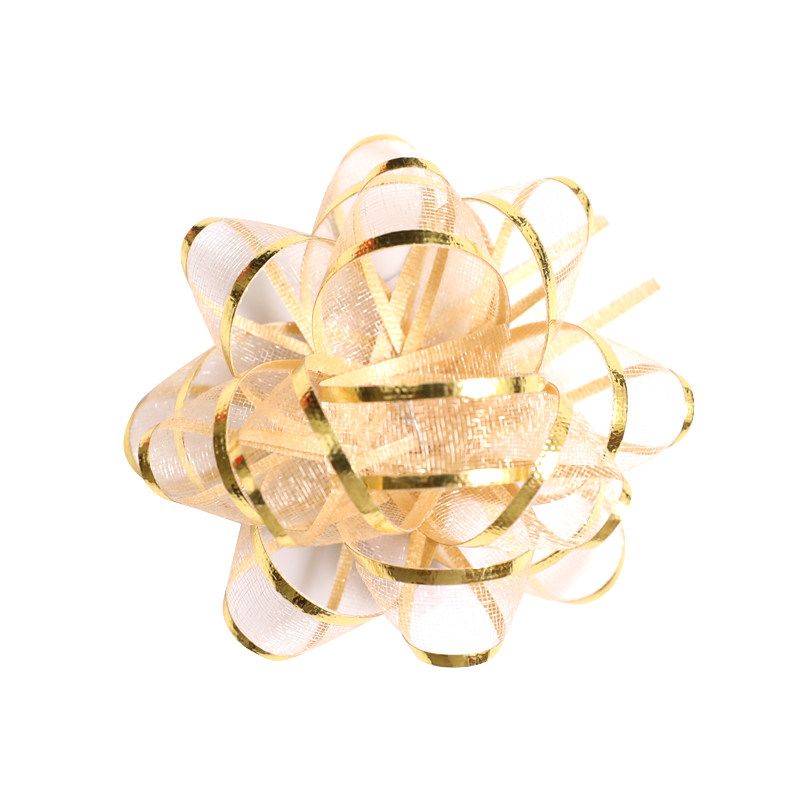 Snow gauze star flower, gold and silver gift box, latte art, Christmas, festival and birthday decoration, semi-circular transparent flower ball Specification image