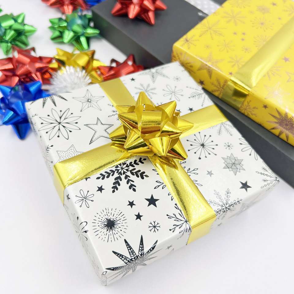 Star flower latte art gift diy box, decorative fireworks, Christmas festival gift accessories, smooth star flower detail image 6