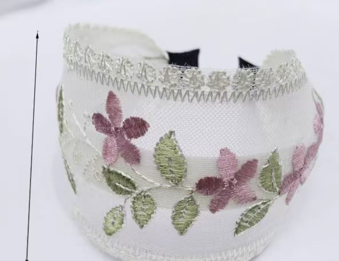 流行花边加网头扣
