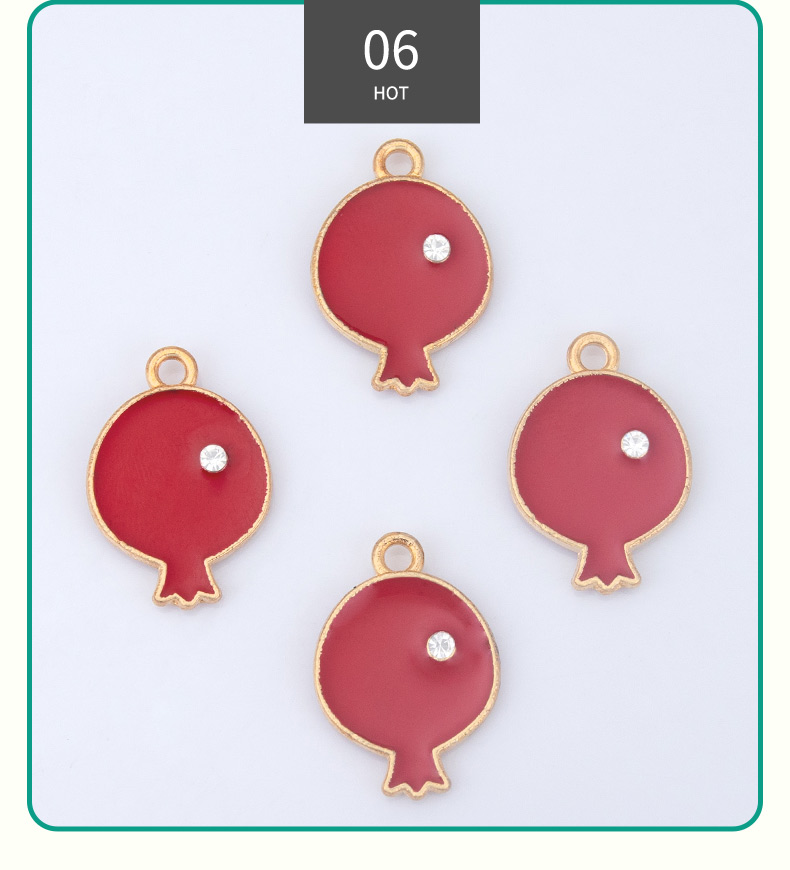 Xuping red fish-shaped titanium alloy pendant, silver jewelry, golden chain, Moissanite jewelry pic 8