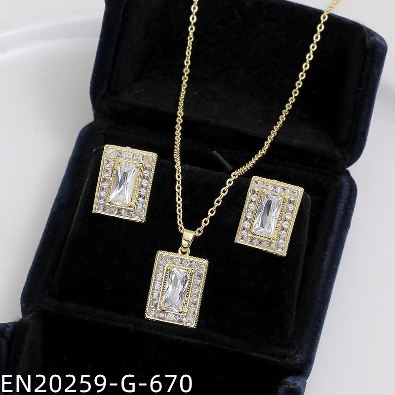 Moda de alto grado pendientes collares conjuntos de joyas decoraciones caja caja de embalaje joyería de moda caja de regalo regalo de novia accesorios detail image 2