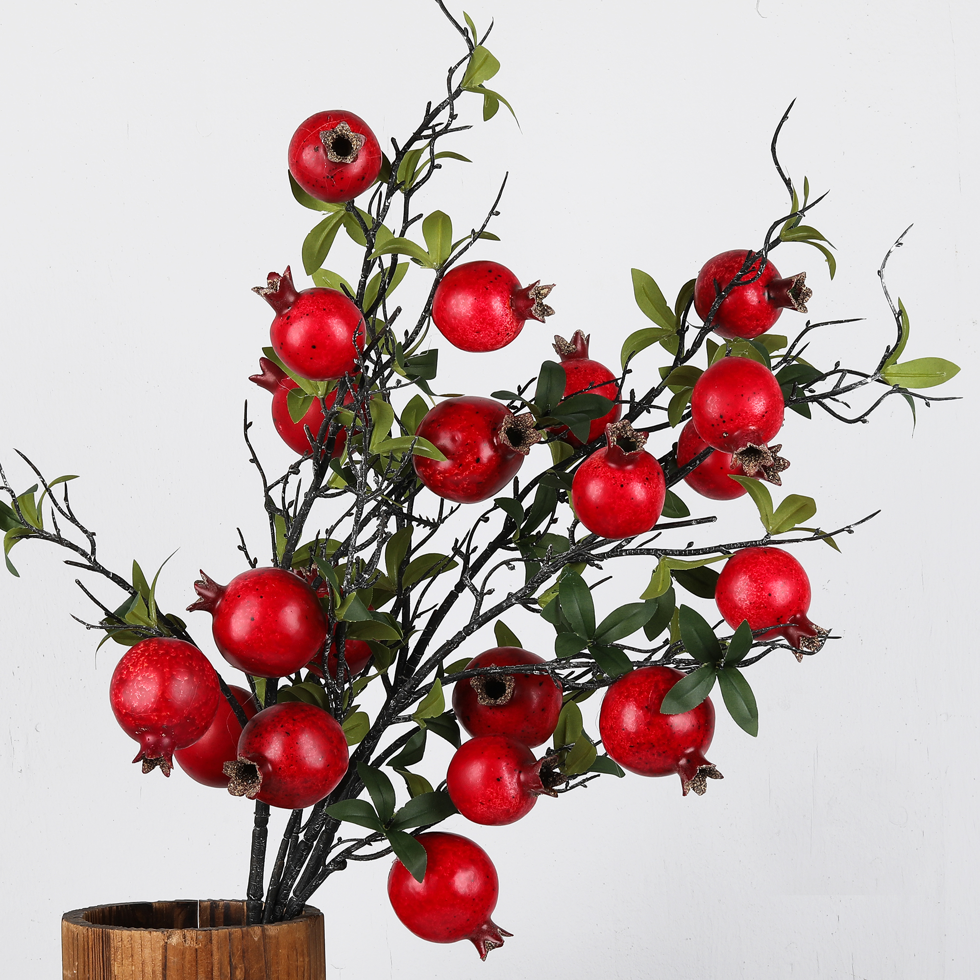 Simulated pomegranate fruit, simulated fruit, money fruit, Spring Festival flower, hug bucket material, foam fruit, home decoration simulated fruit Item Picture